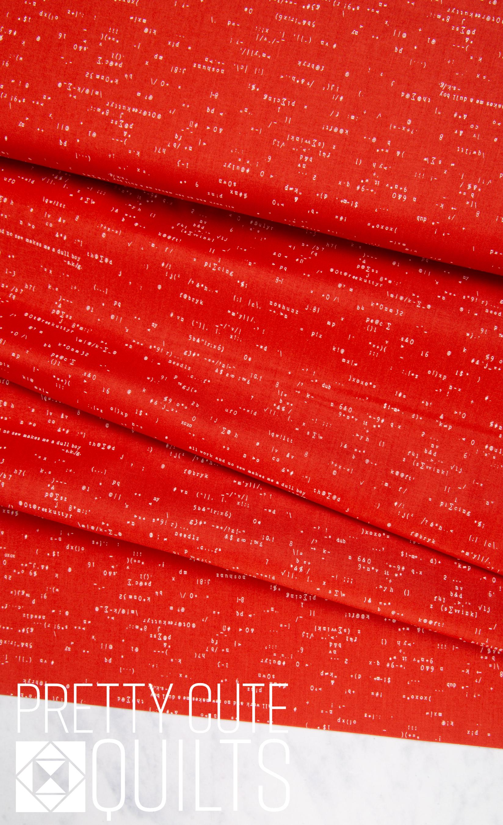 Scrawl Punc. Tomato A-1215-R by Giucy Giuce for Andover Fabrics