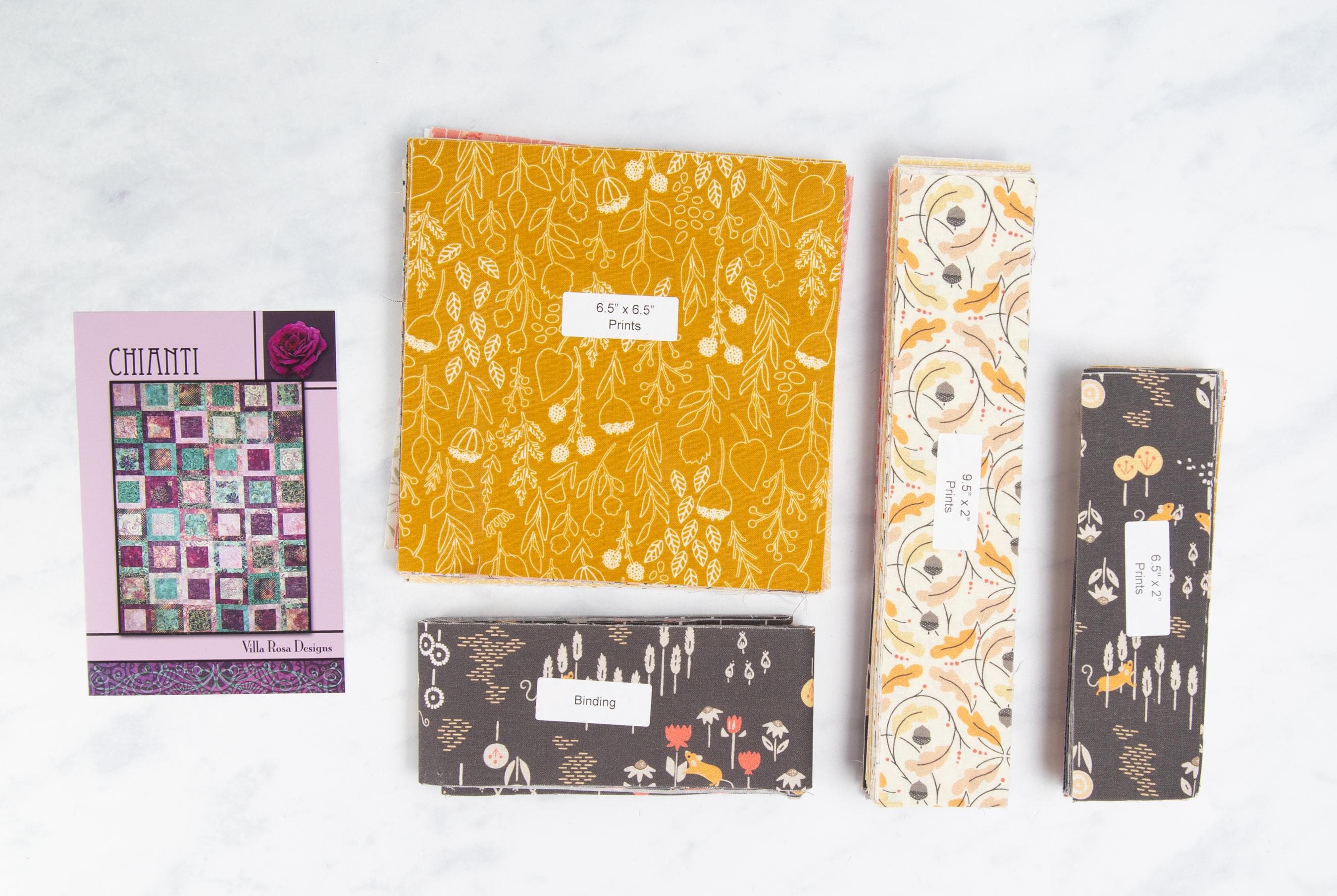 Precut Quilt Kit- Ready to Sew! | Chianti Quilt Kit| Includes Printed Pattern  54" x 72" Throw Quilt Kit |Beginner Friendly