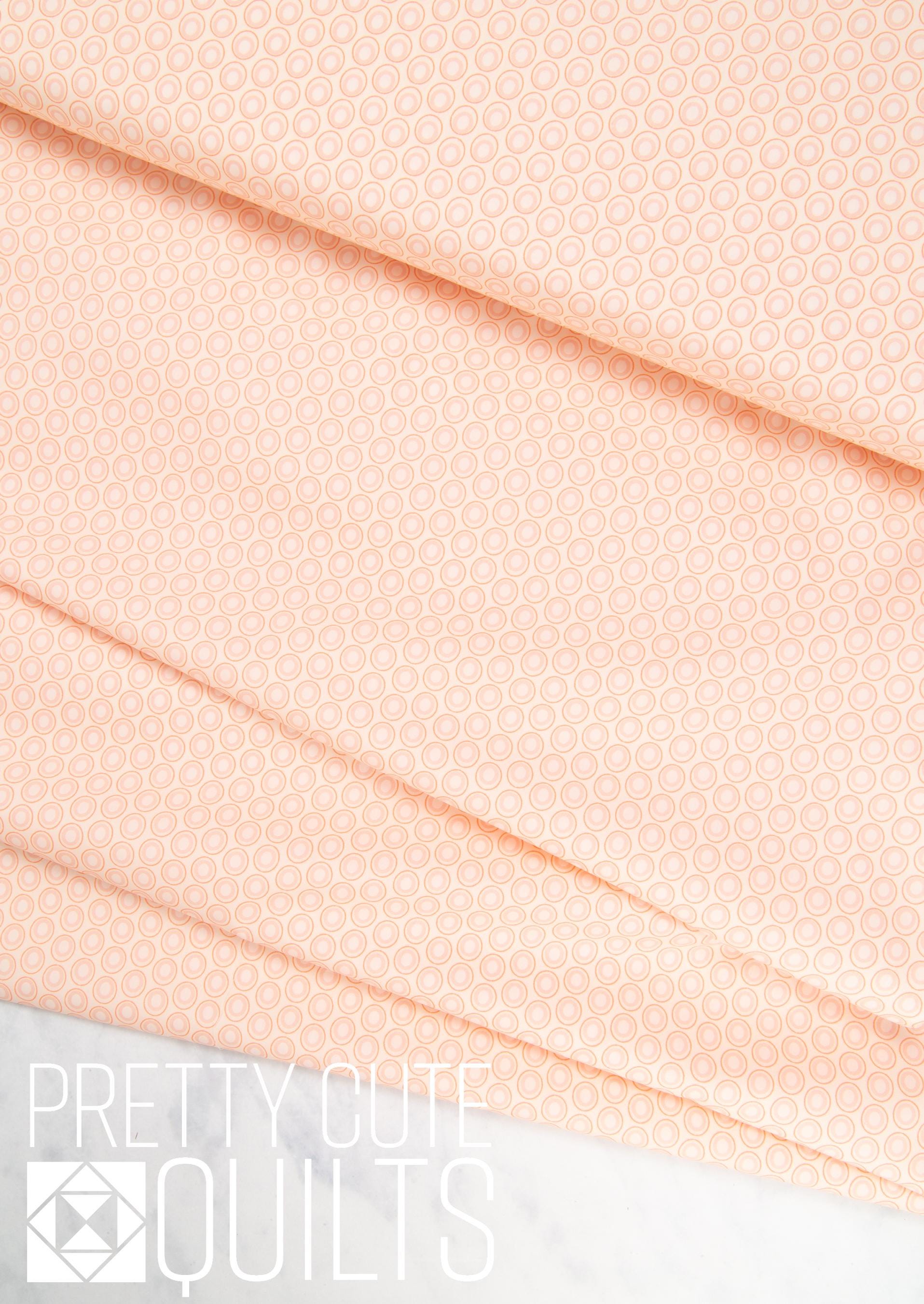 Oval Elements - Peach Dust by AGF OE-941  | Lt Pink Pach oval dots blender fabric