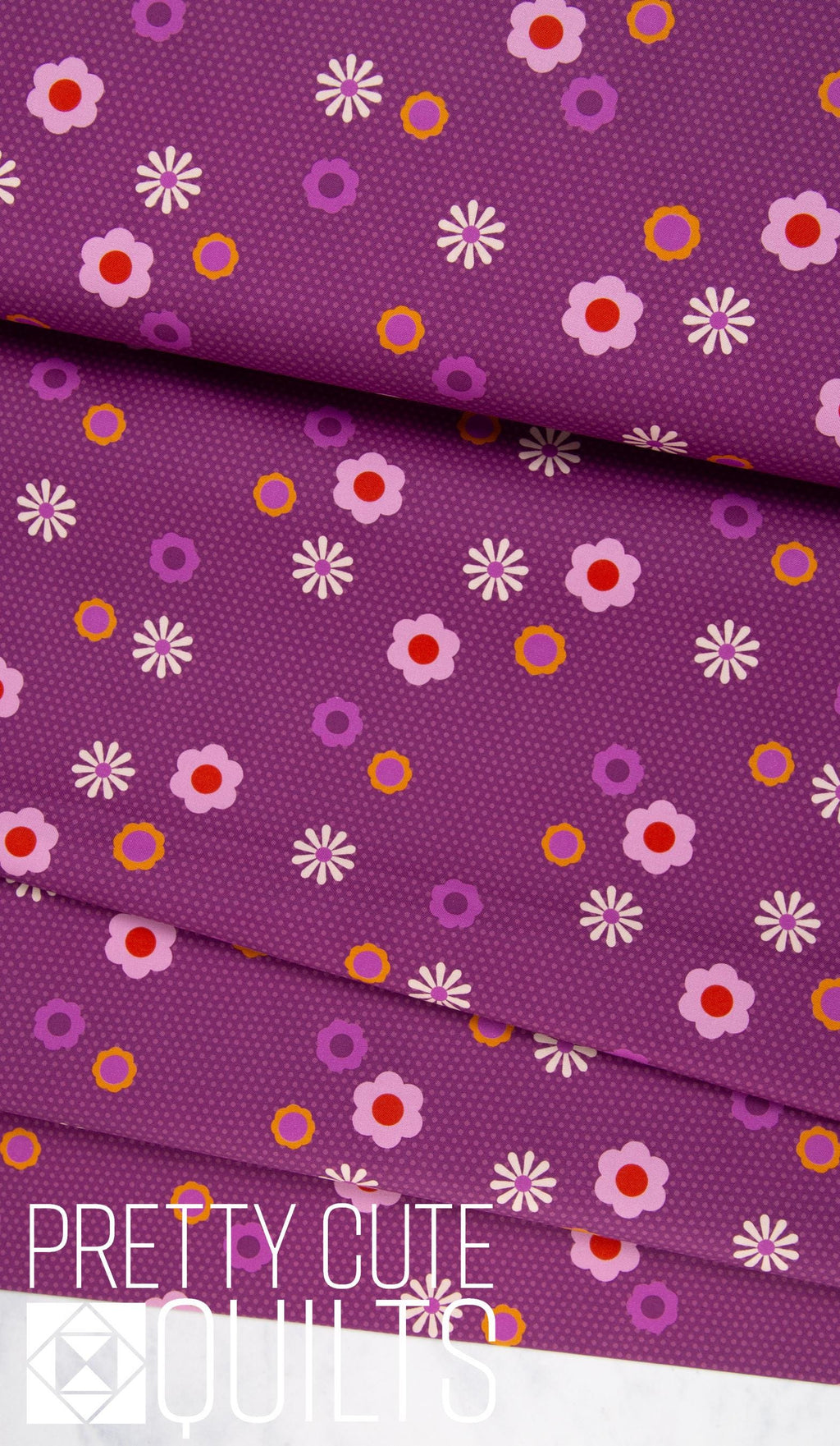 Birdie Pin Dot Posy in Cherry by Libs Elliott for Andover A-1133-P