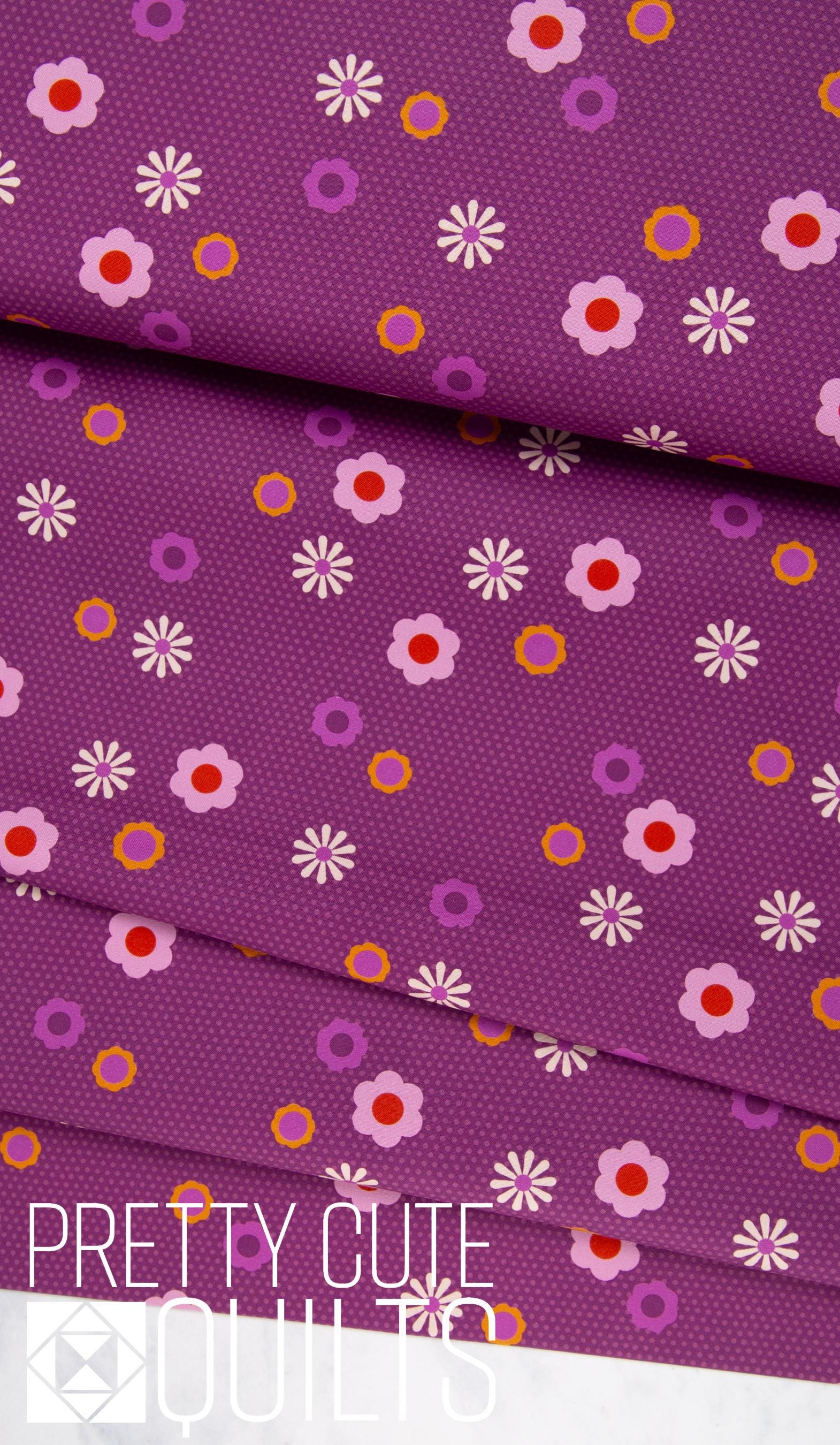 Birdie Pin Dot Posy in Cherry by Libs Elliott for Andover A-1133-P
