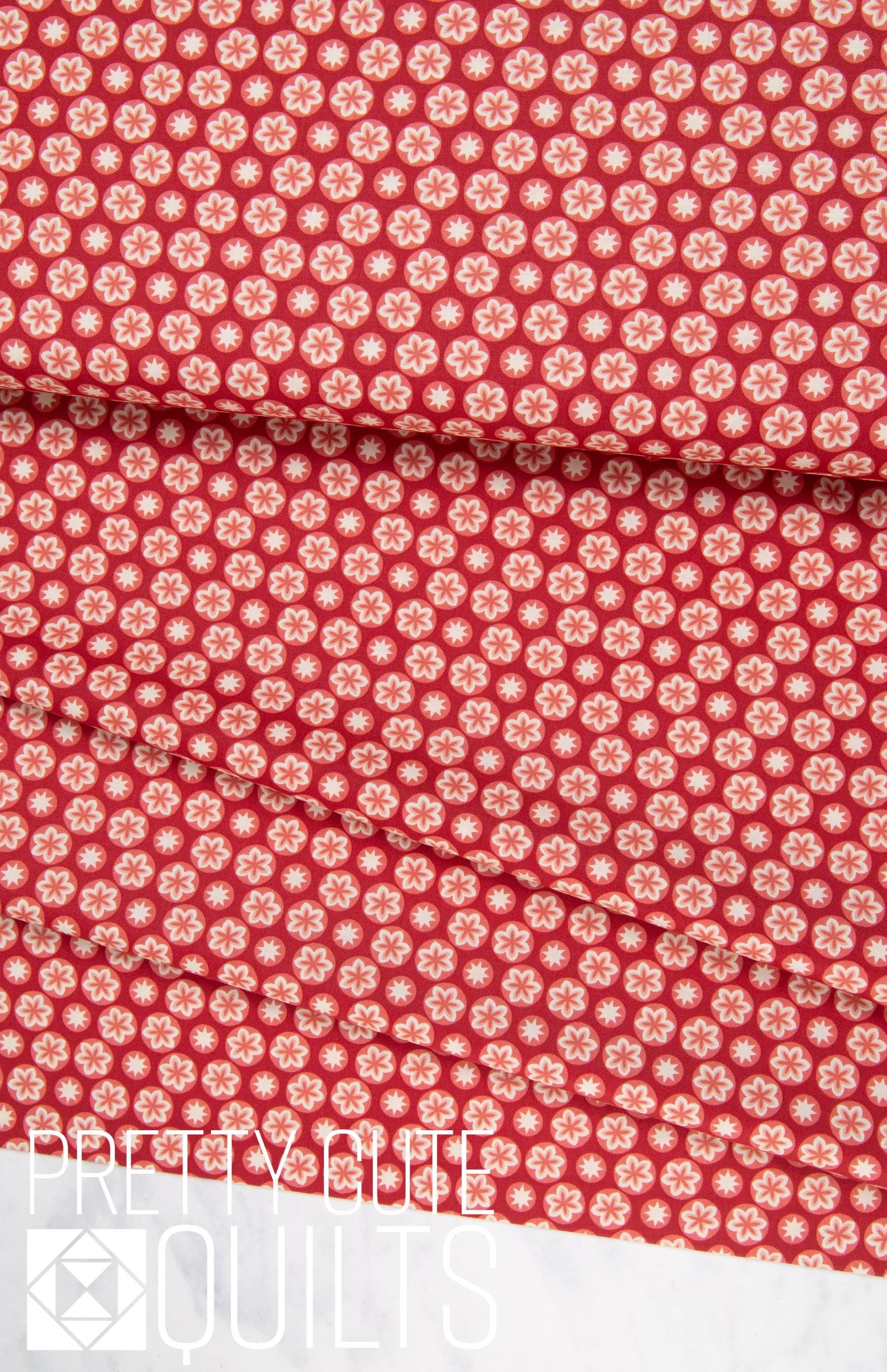 Cocoa Pink Laundry Basket Quilts, Starfruit Cherry A-597-R Andover Fabrics