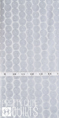 Vice Versa  Spirals Pearl Gray A-683-MC by Kim Schaefer for Andover Fabrics, metallic