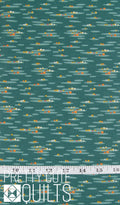 Flower Box Cascade Teal A-1020-T by Renee Nanneman for Andover Fabrics