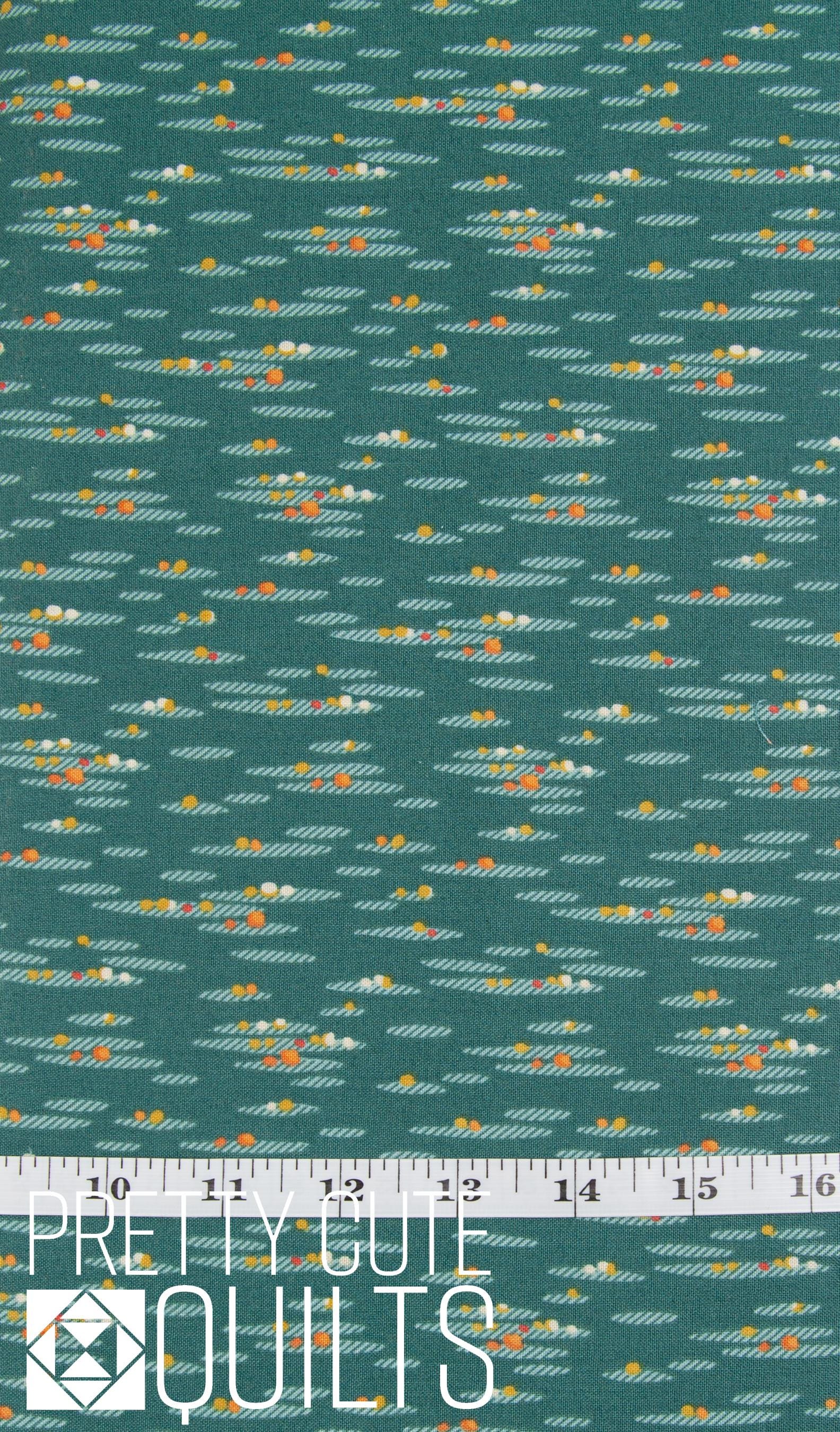 Flower Box Cascade Teal A-1020-T by Renee Nanneman for Andover Fabrics