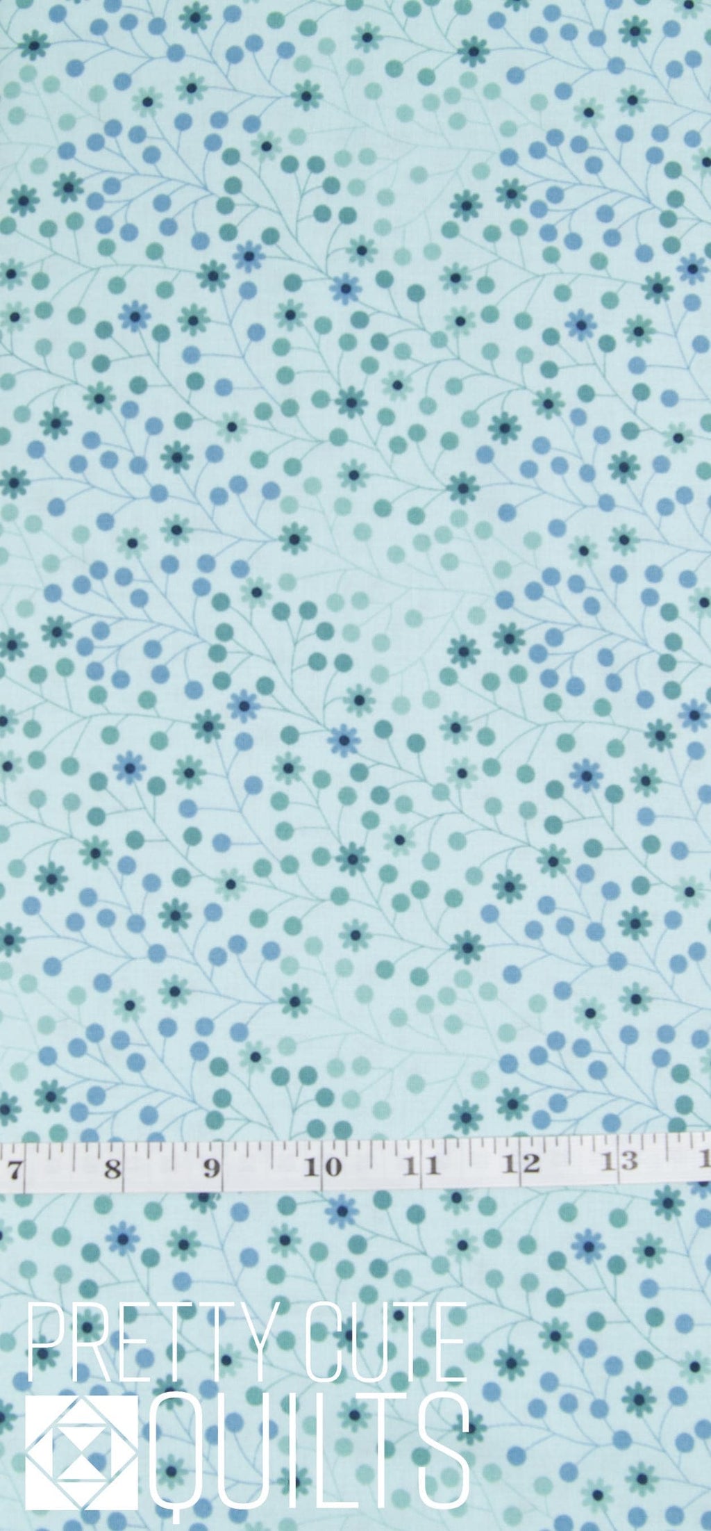 At Days End by Sarah J Maxwell for Andover - Daisy Dots Grassy Fields A-1093-T