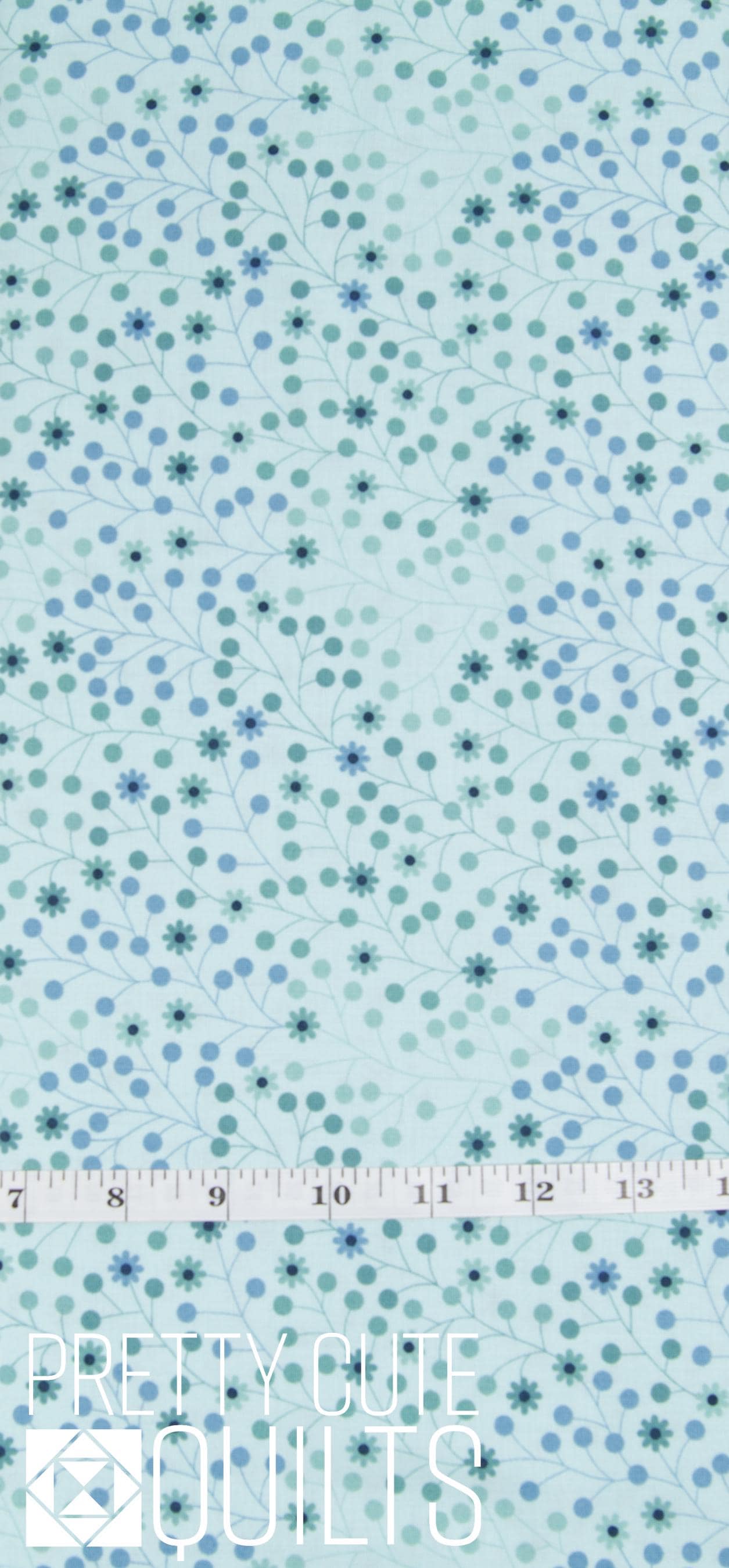 At Days End by Sarah J Maxwell for Andover - Daisy Dots Grassy Fields A-1093-T