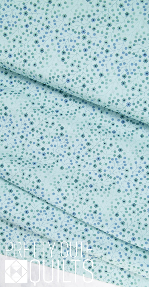 At Days End by Sarah J Maxwell for Andover - Daisy Dots Grassy Fields A-1093-T