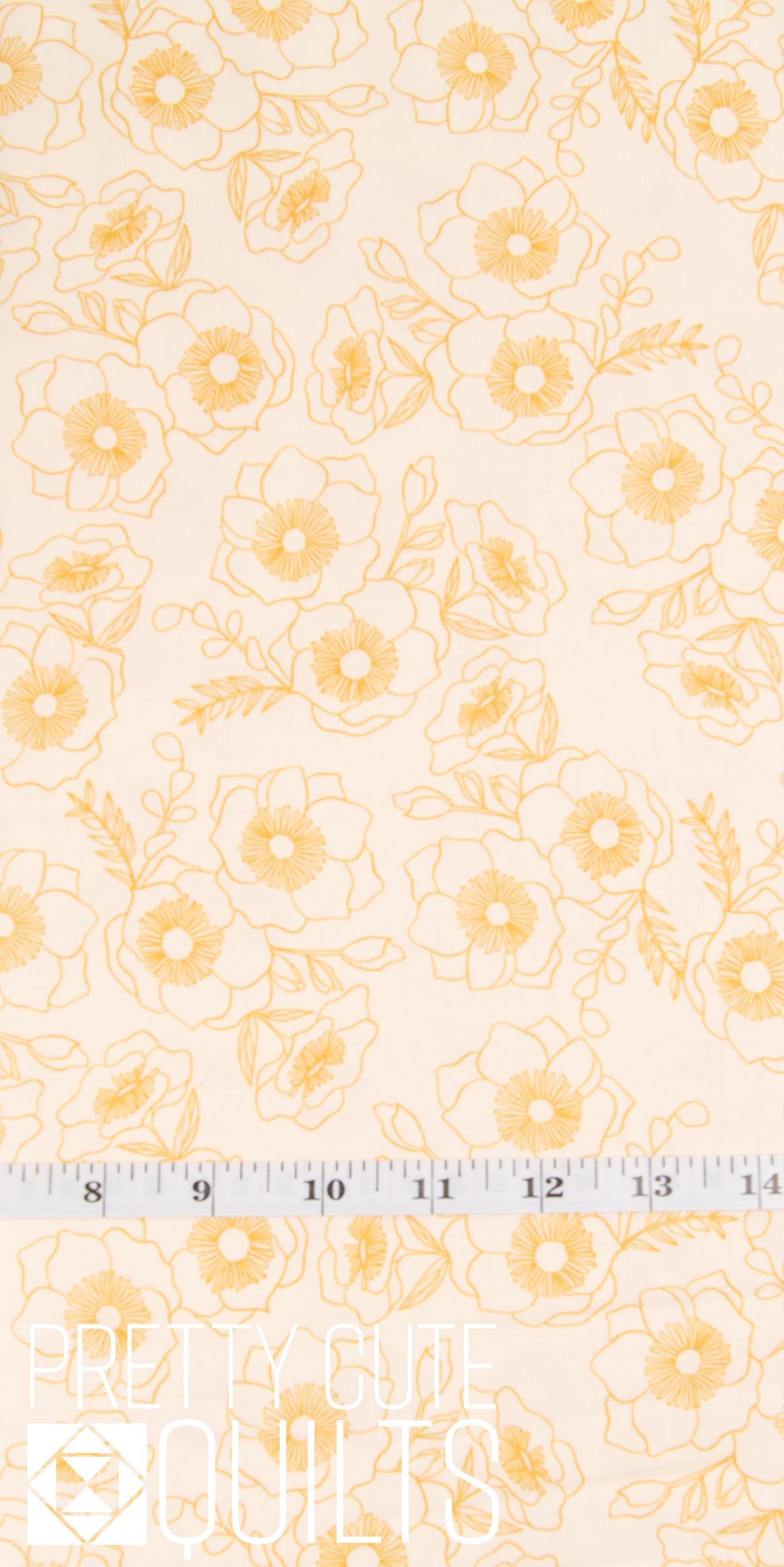 Color Me Pretty by Stephanie Organes for Andover Botanica Saffron A-1181-LY, light yellow