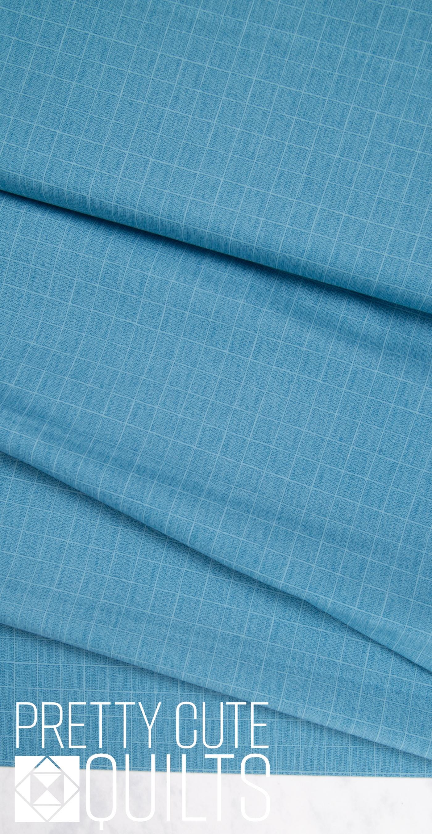 Cocoa Blue by Laundry Basket Quilts for Andover Fabrics Mist Delft A-612-B, blue geometric