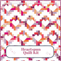 Heartspun Quilt Kit | Throw Quilt, Includes Pattern (64 x 80), Valentine's, Hearts