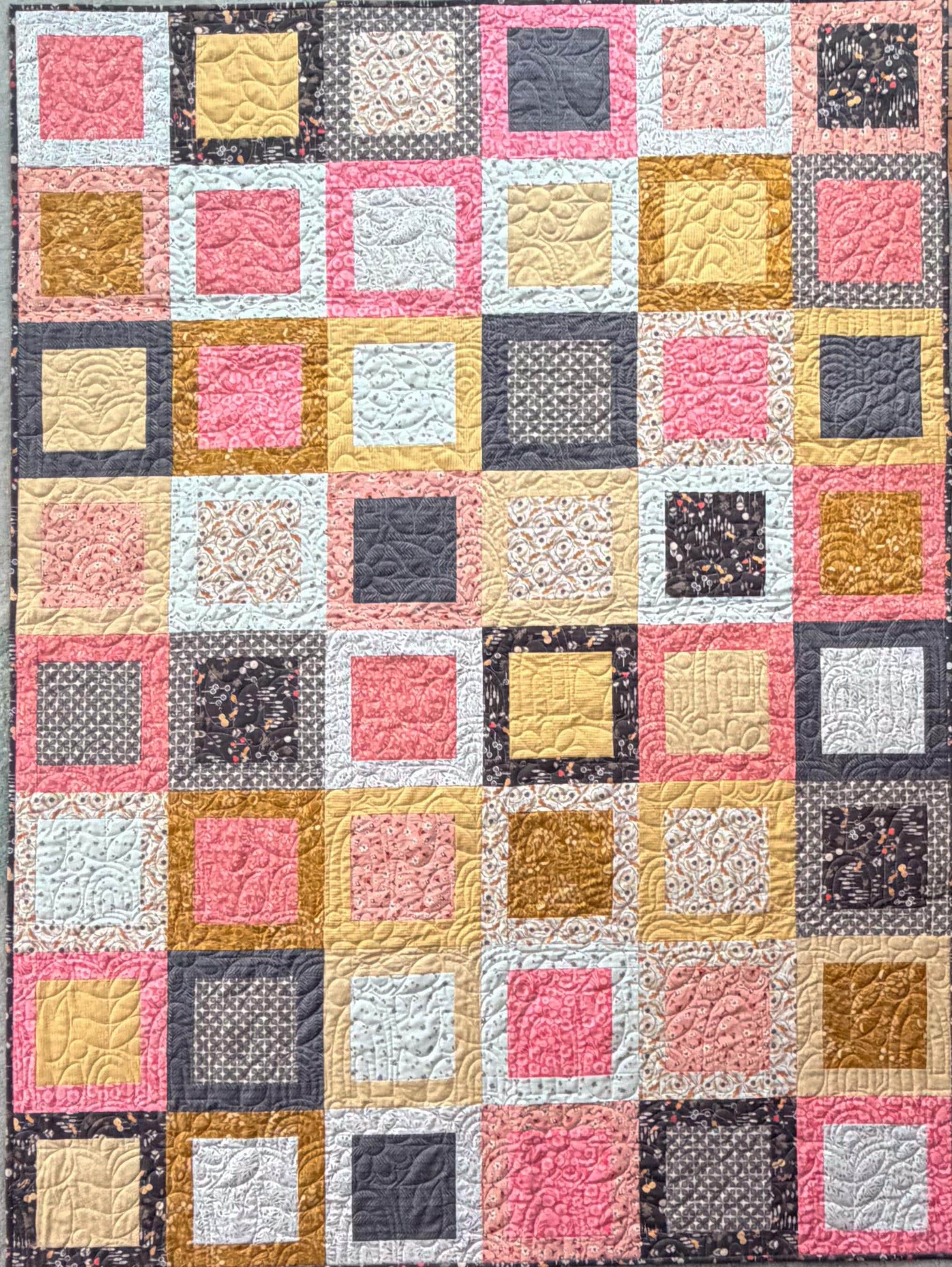 Precut Quilt Kit- Ready to Sew! | Chianti Quilt Kit| Includes Printed Pattern  54" x 72" Throw Quilt Kit |Beginner Friendly