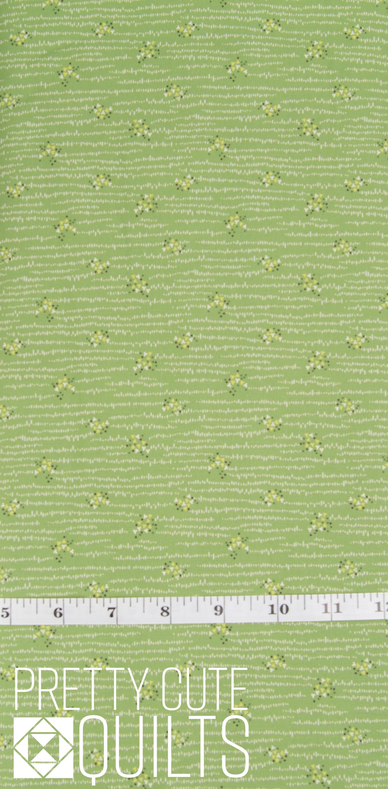 Green Leaves by Andover Fabrics - Organic Stripe Verdigris A-1332-V