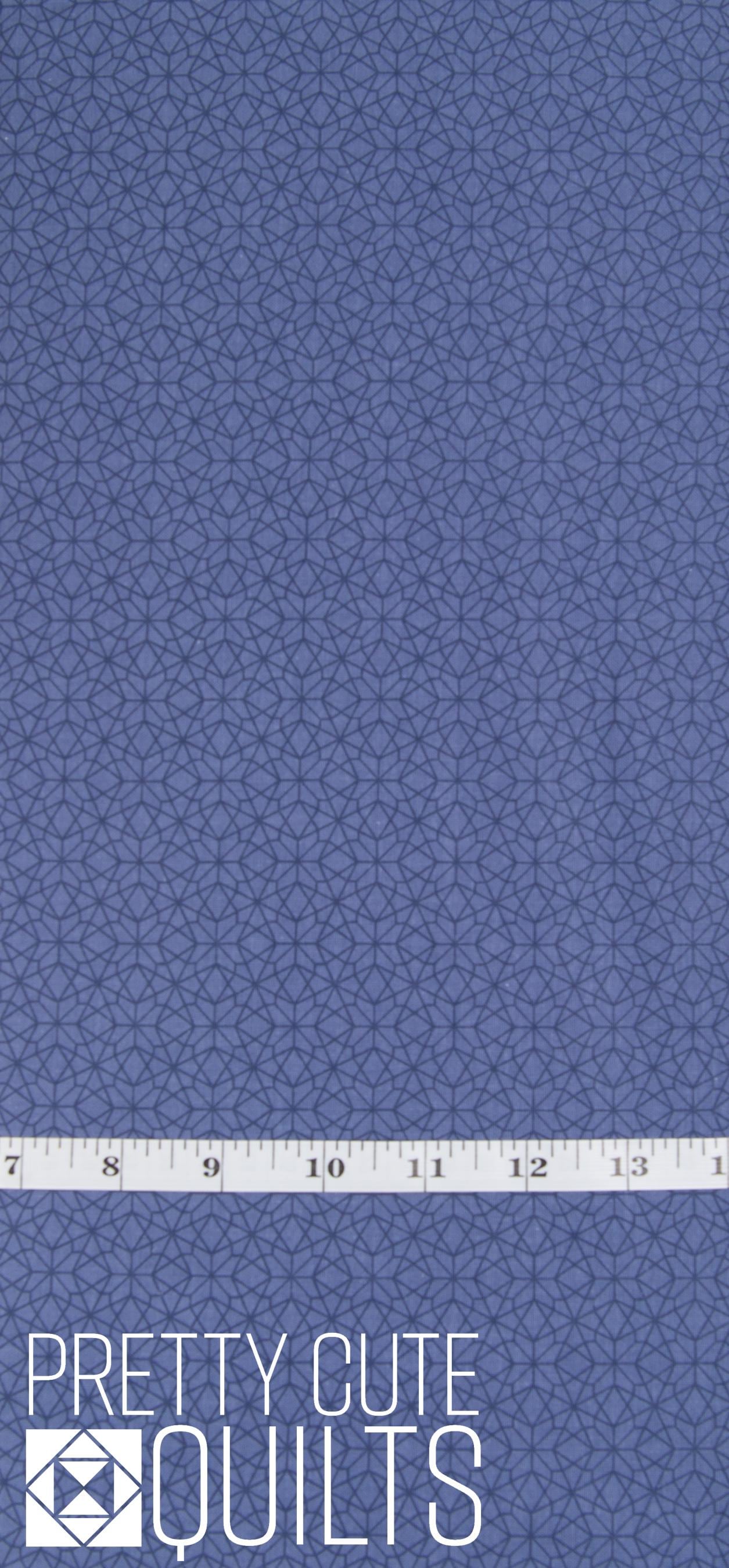 Conway Cottage by Karen Lewis Textiles for Andover Fabrics - Atellier Fade A-1420-B, dark blue geometric