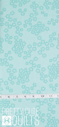 Color Me Pretty by Stephanie Organes for Andover Fabrics - Charm Aqua A-764-T, teal aqua floral