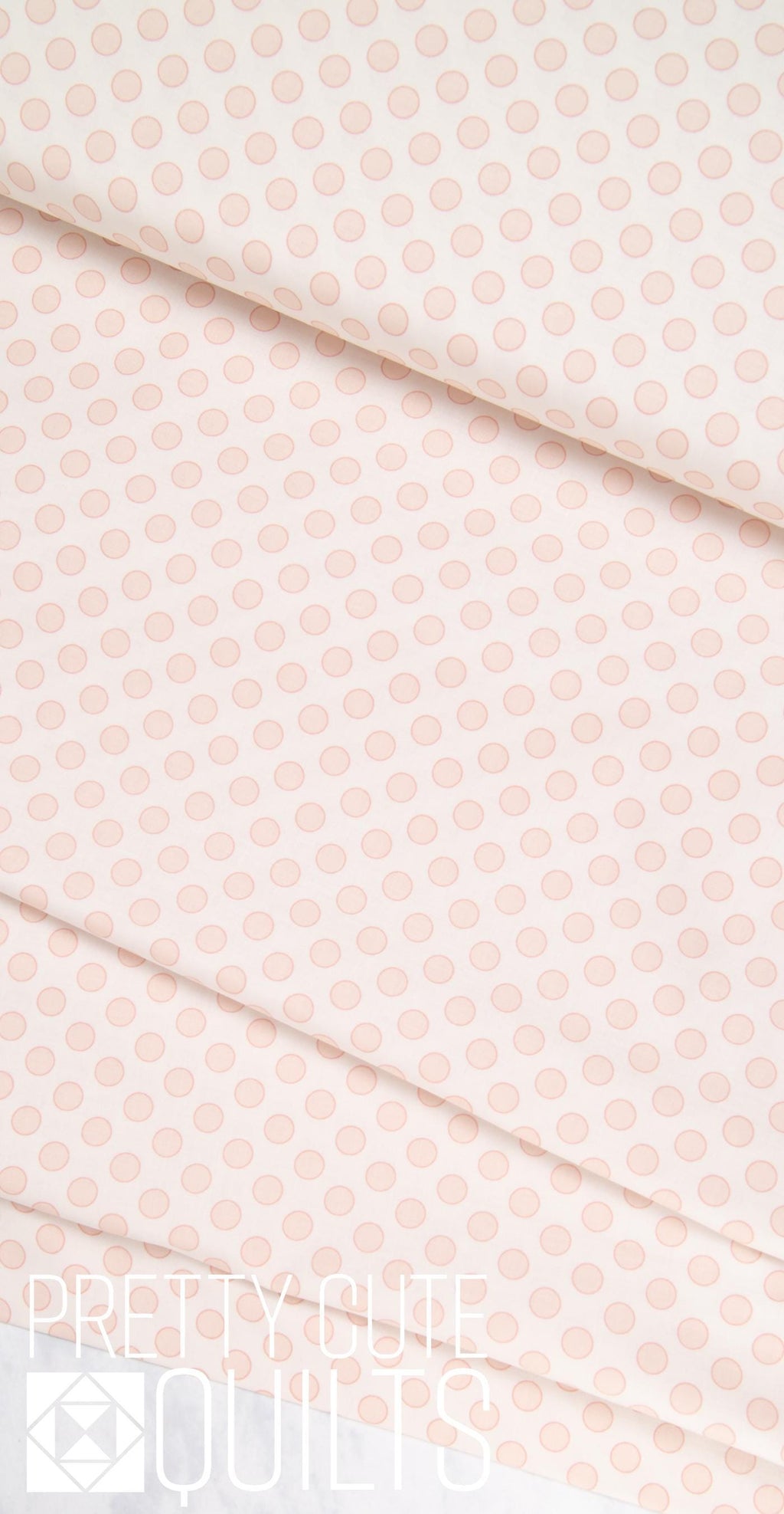 Cloud Nine by Laundry Basket Quilts for Andover Fabrics - Circle Vanilla, A-9971-LO, peach pink dots