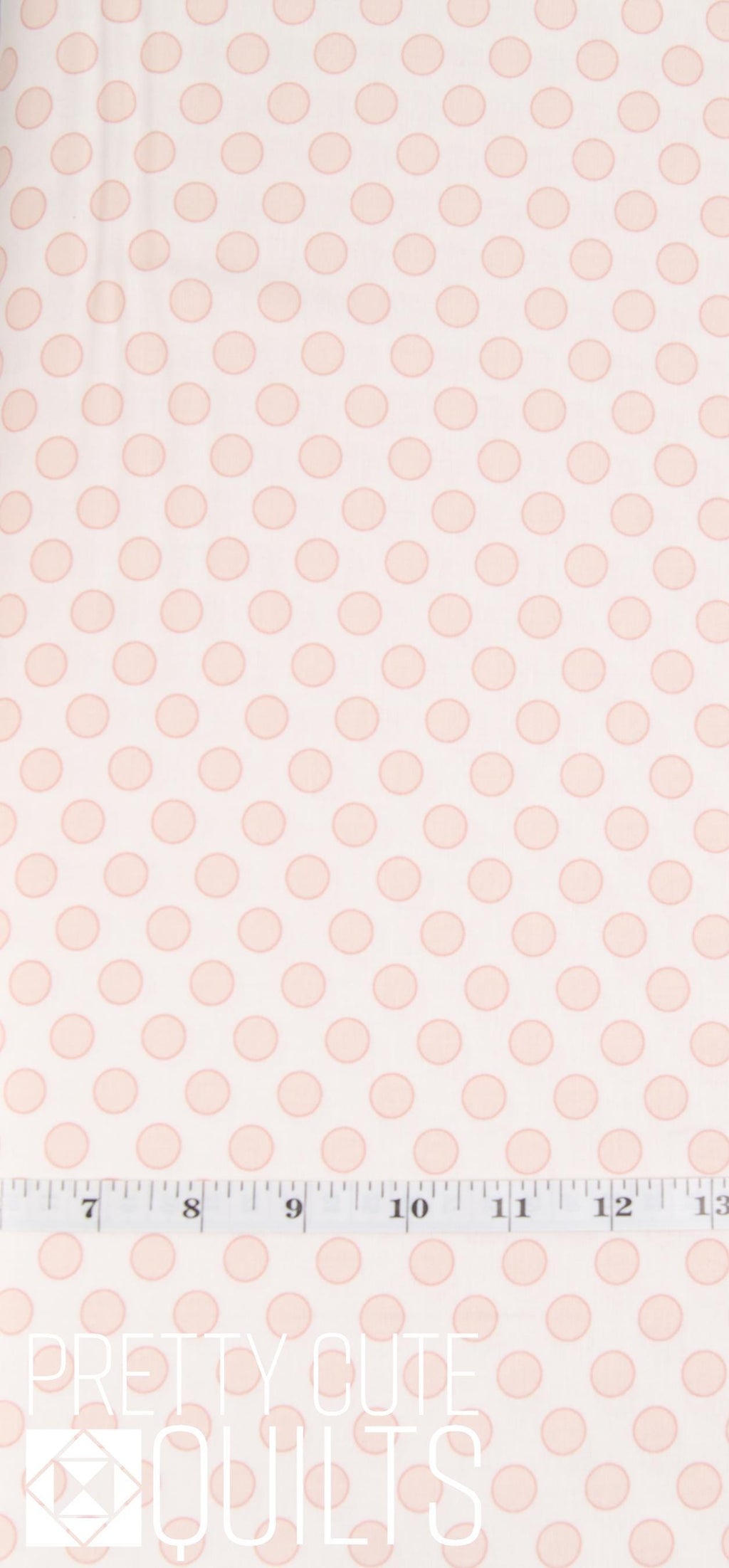 Cloud Nine by Laundry Basket Quilts for Andover Fabrics - Circle Vanilla, A-9971-LO, peach pink dots