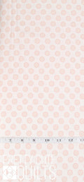 Cloud Nine by Laundry Basket Quilts for Andover Fabrics - Circle Vanilla, A-9971-LO, peach pink dots