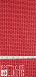 Cocoa Pink Laundry Basket Quilts for Andover Fabrics - Iron Gate Amaryllis A-734-R, red geometric
