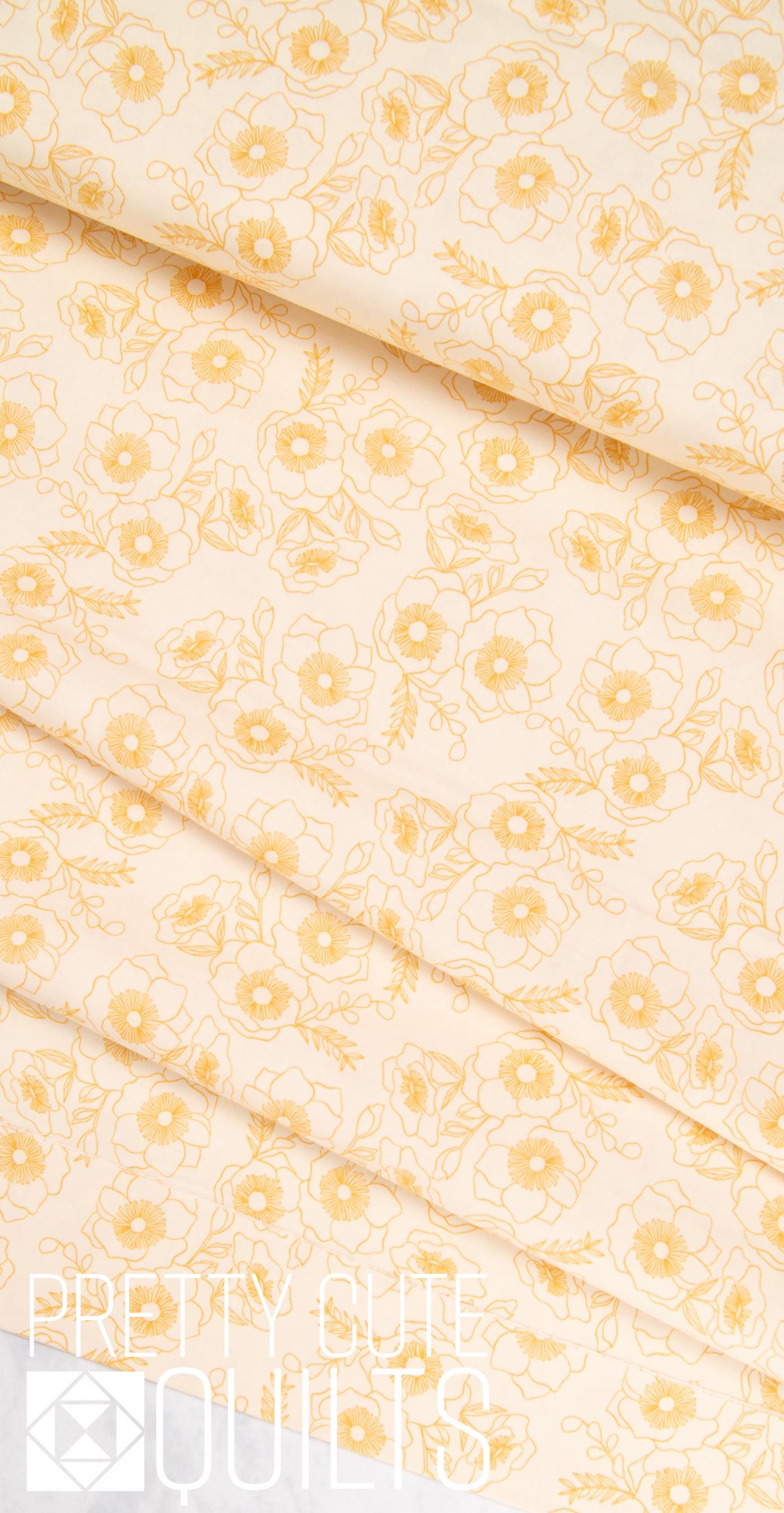 Color Me Pretty by Stephanie Organes for Andover Botanica Saffron A-1181-LY, light yellow
