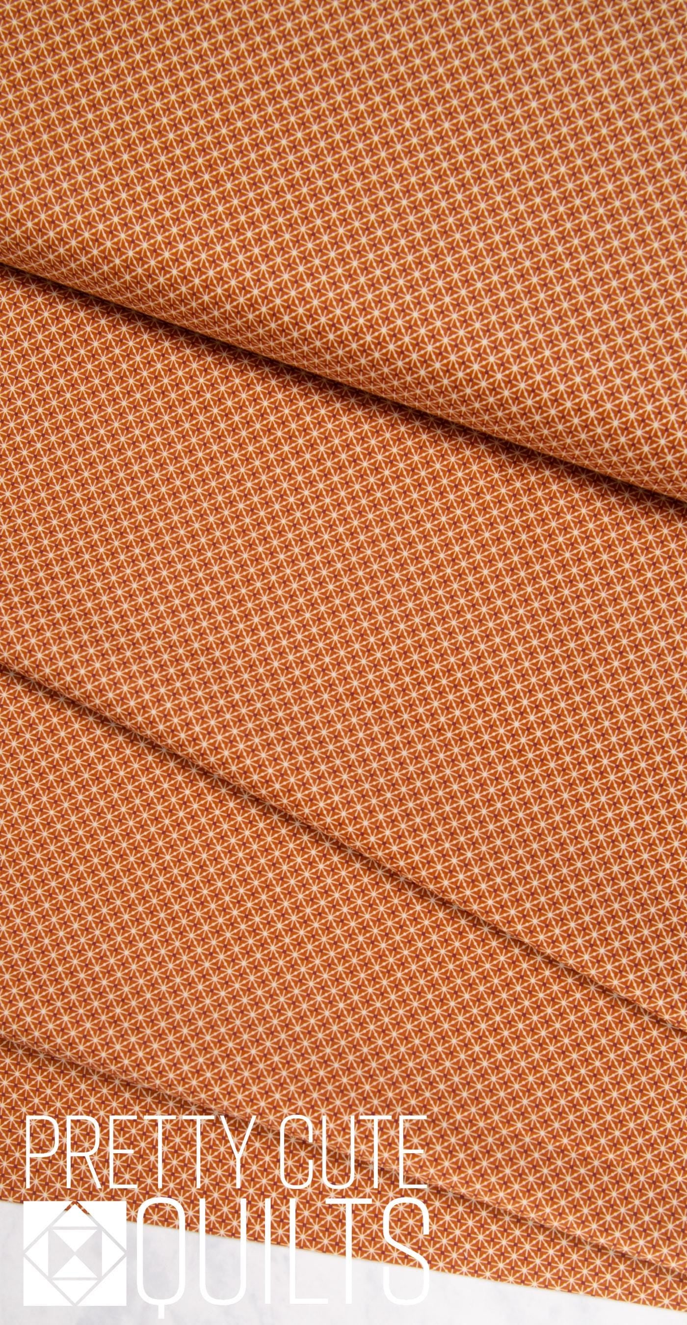 Natale by Giucy Giuce for Andover Fabrics Matrix Carmello A-9981-O, Caramel brown geometric