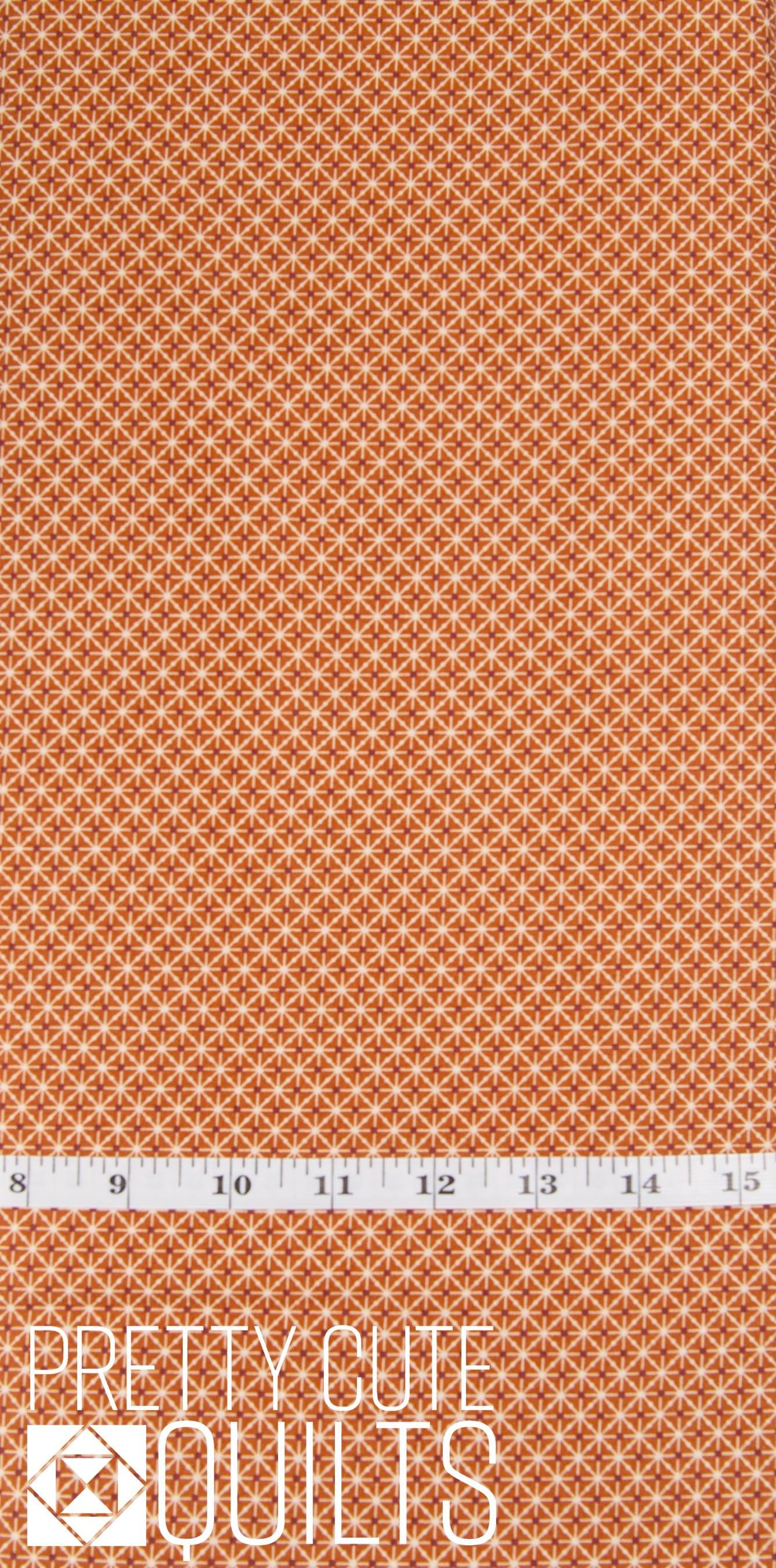 Natale by Giucy Giuce for Andover Fabrics Matrix Carmello A-9981-O, Caramel brown geometric