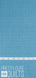 Cocoa Blue by Laundry Basket Quilts for Andover Fabrics Mist Delft A-612-B, blue geometric