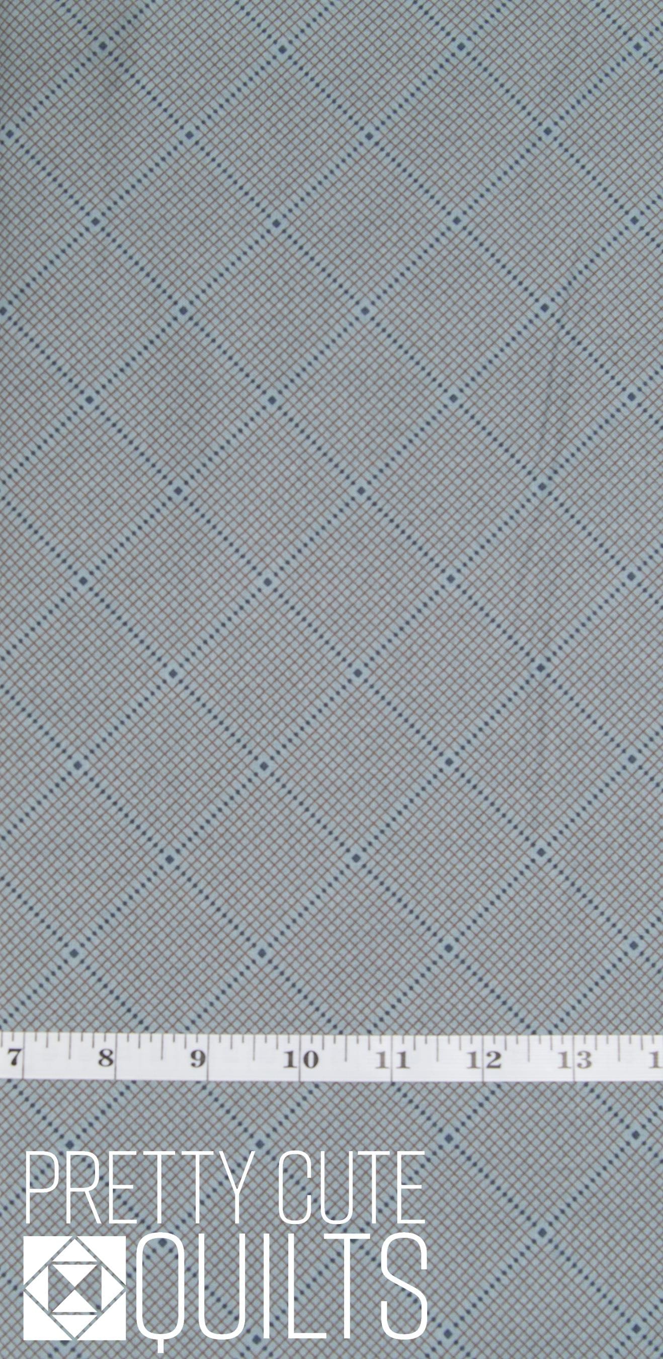 Fabrics From the Attic by Giucy Giuce for Andover Fabrics - Gridlock Mineral A-9984-C, grey plaid grid