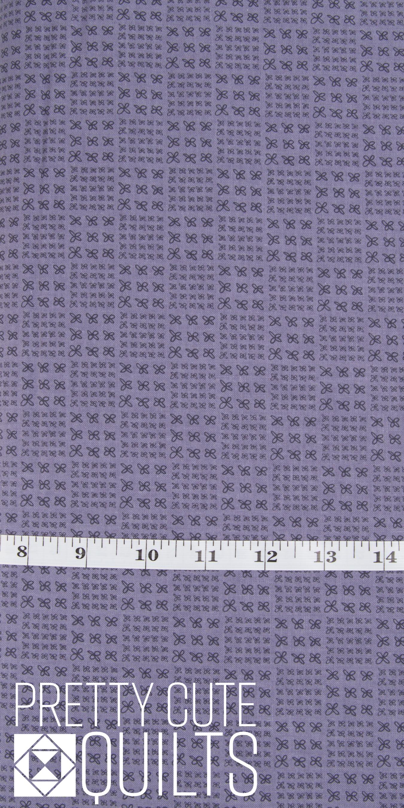 Conway Cottage by Karen Lewis Textiles for Andover Fabrics - Flower Box Grey A-1419-C, dusty purple-gray floral