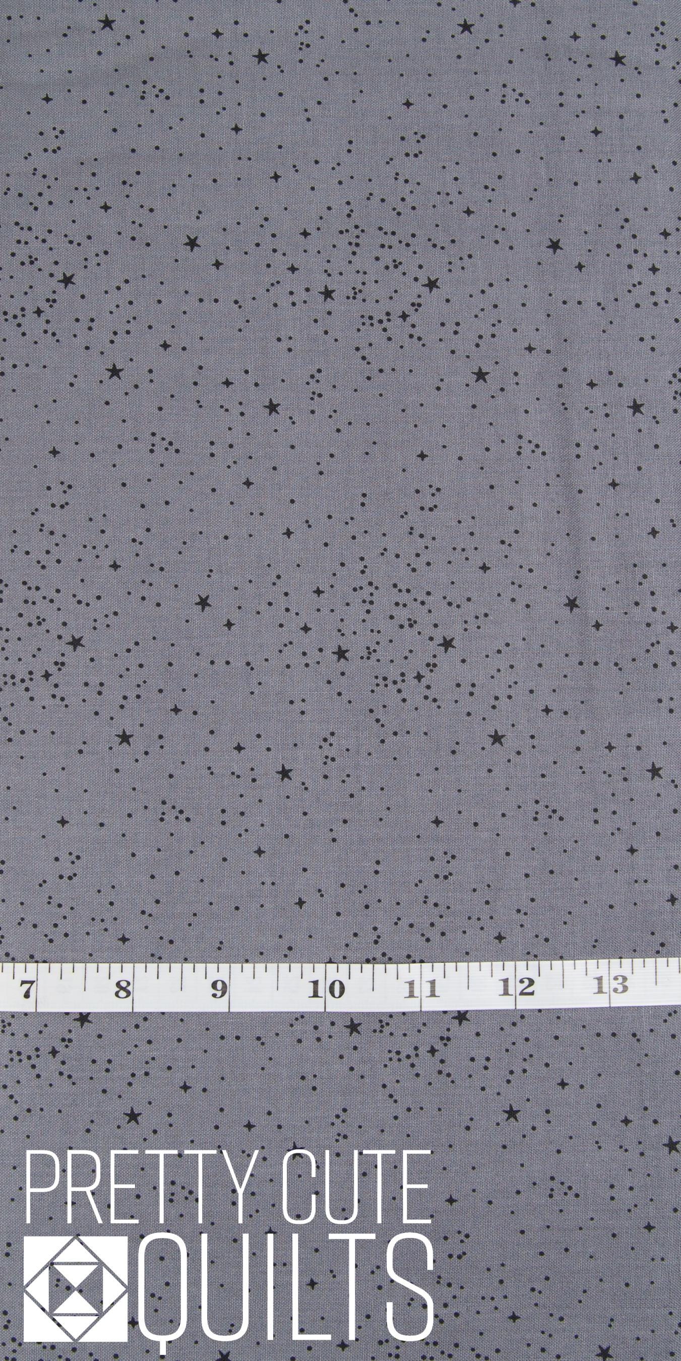 Blackout Stars in Gray by Riley Blake Designs C16244-GRAY