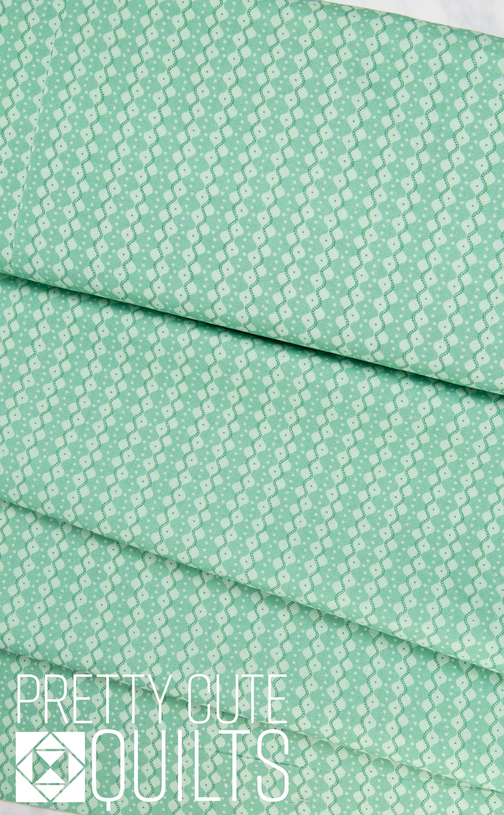 Spring Hill Farm Block Print Stripe Mint for Benartex 1325140B