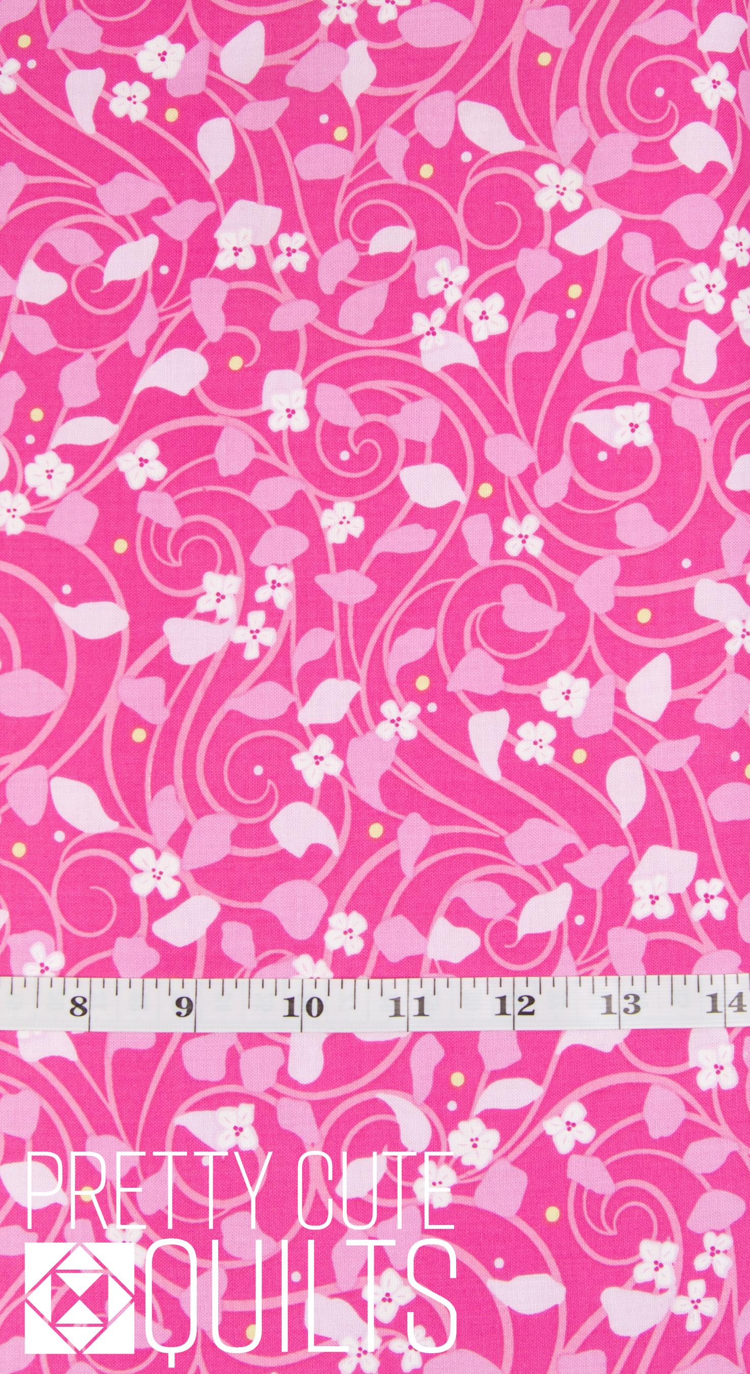 Serenity Water lilies Rose by Amanda Murphy for Benartex 1358626B