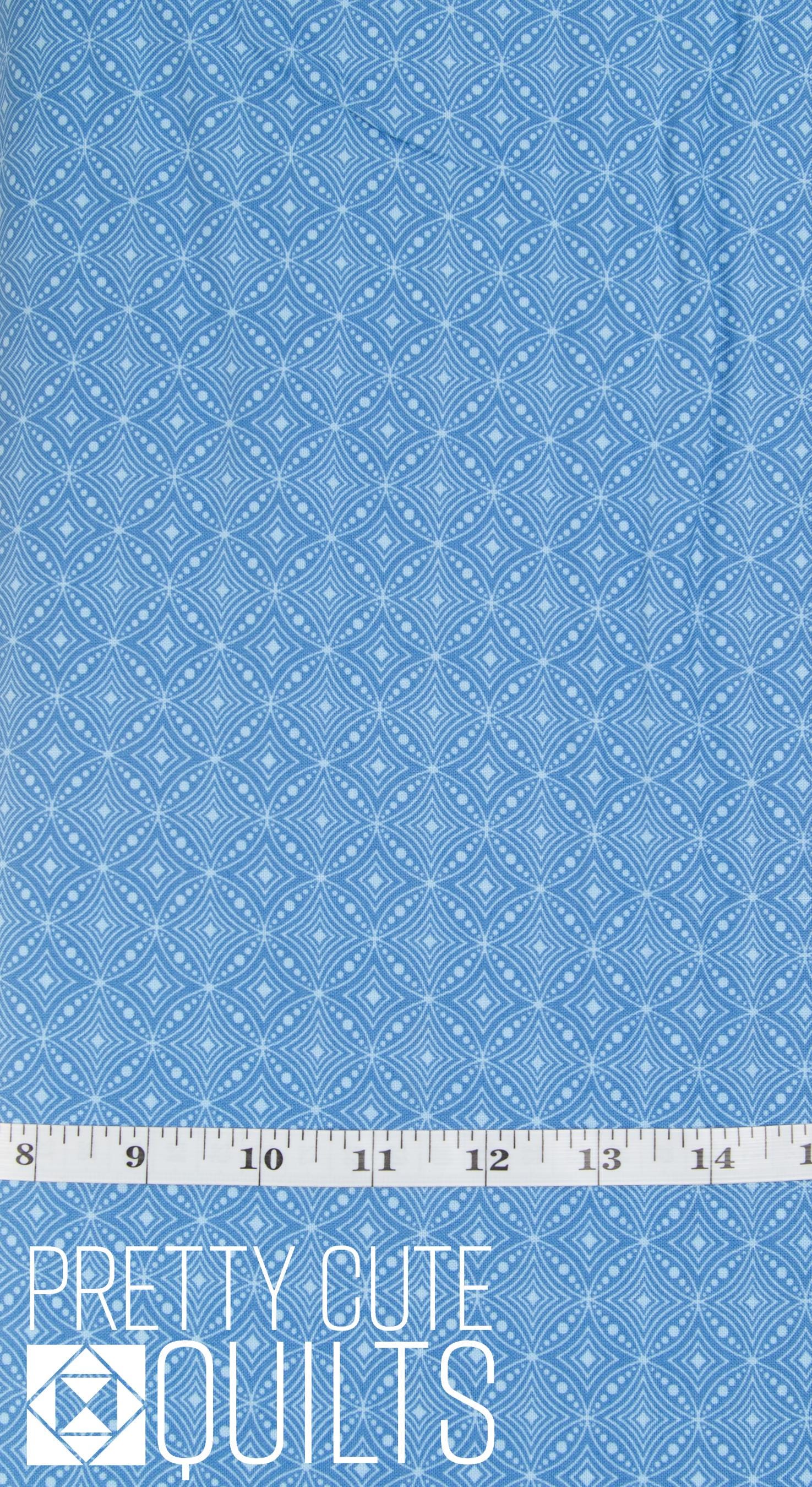 XANADU Diamond Circles blue for Benartex 1615855B