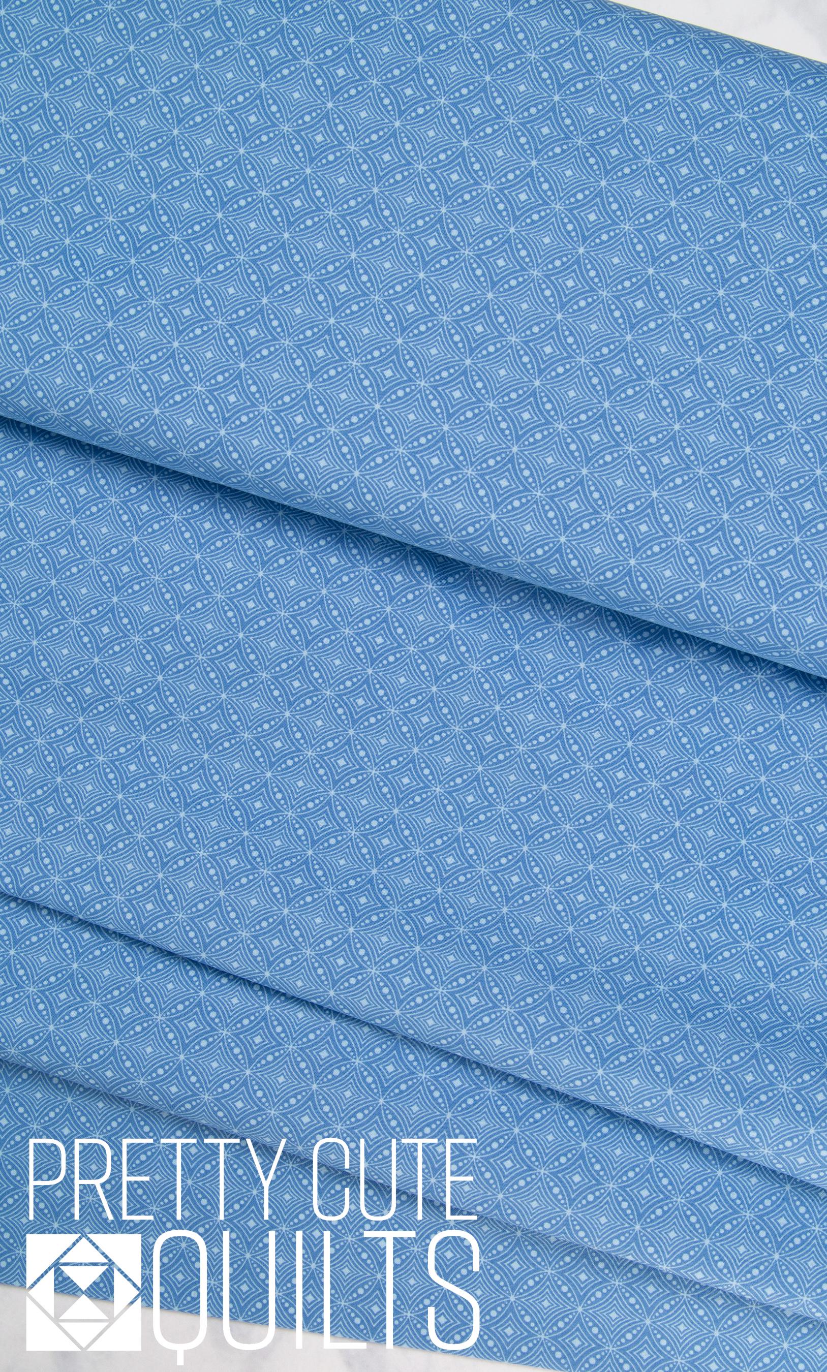 XANADU Diamond Circles blue for Benartex 1615855B