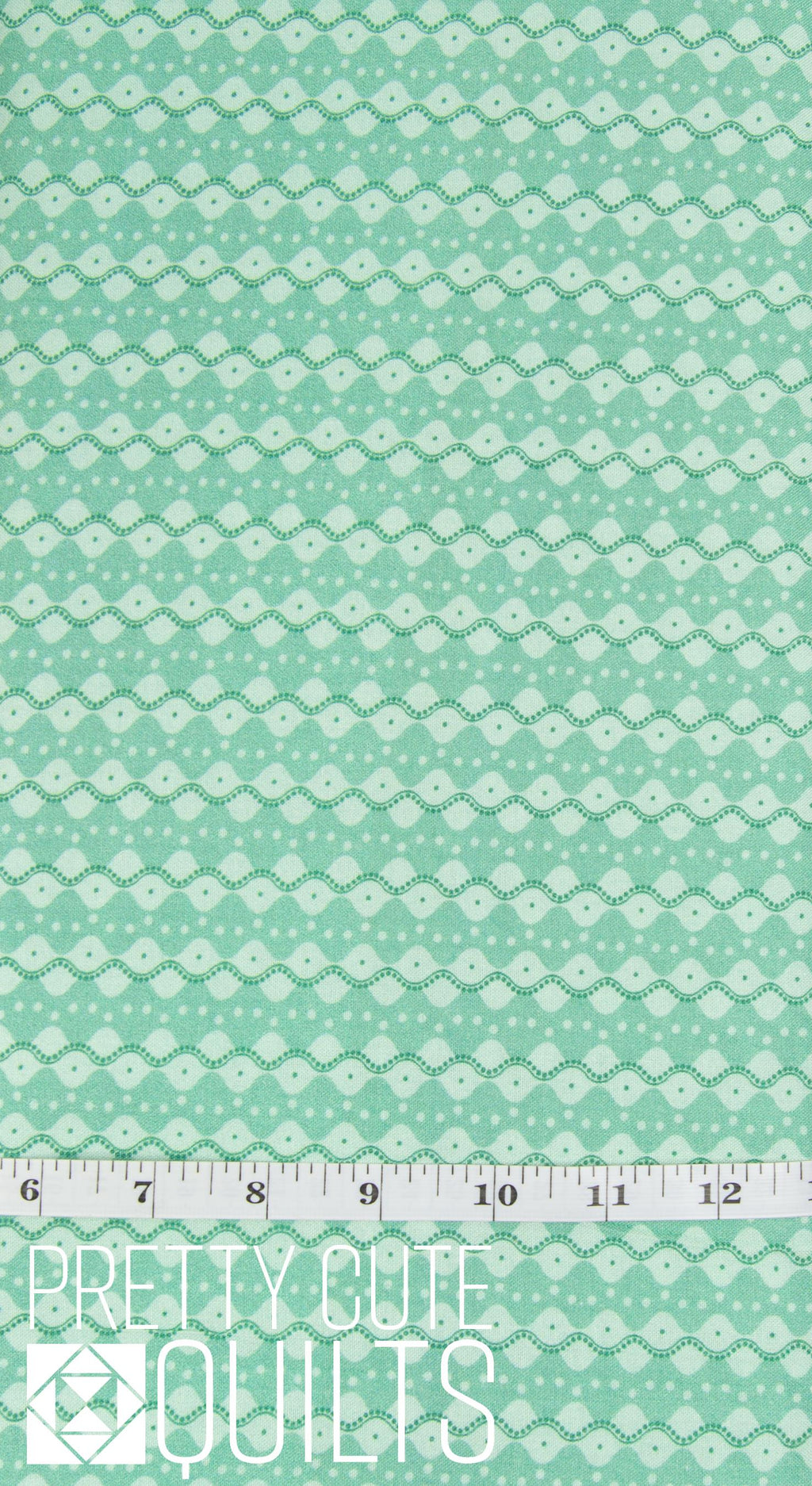 Spring Hill Farm Block Print Stripe Mint for Benartex 1325140B