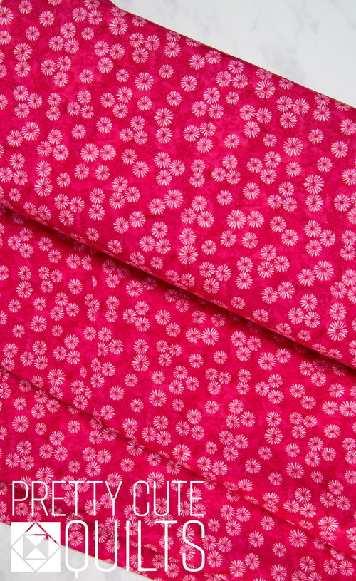 Bali Burst Fuchsia- Bali Effects for Benartex 1326624B - cotton print