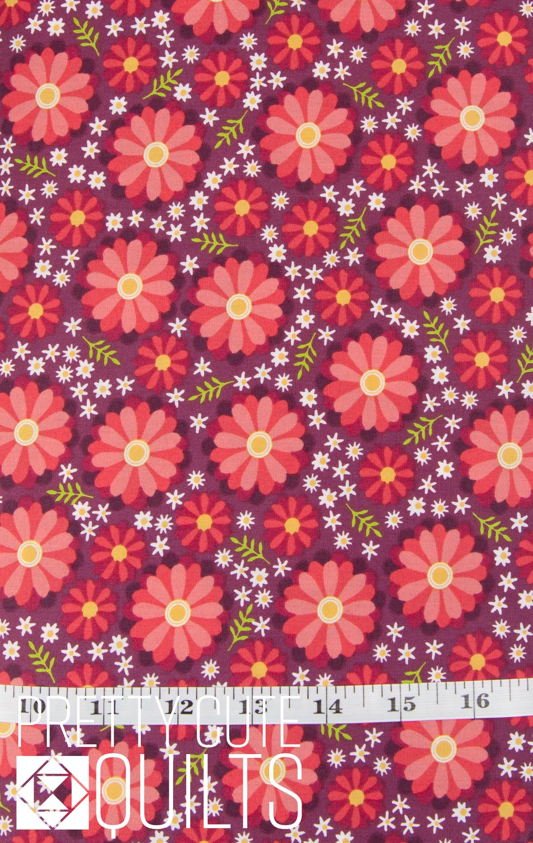 Gathering Bouquet in Cherry for Benartex 1352086B