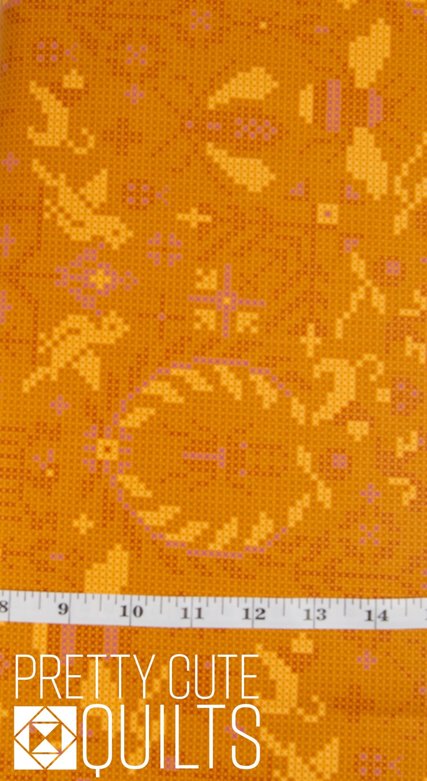 Sun Print 2022 - 10th Anniversary Collection by Alison Glass Menagerie Amber A-9387-Y1