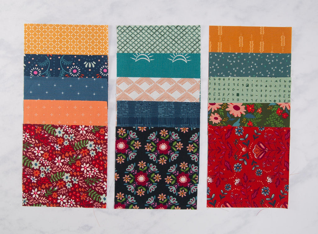 Precut Quilt Kit – Stardrops Throw in fall colors, Includes Pattern (60" x 72")