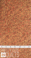 Golden by Makower UK with Andover Fabrics Scroll Brown MU-158-V Metallic