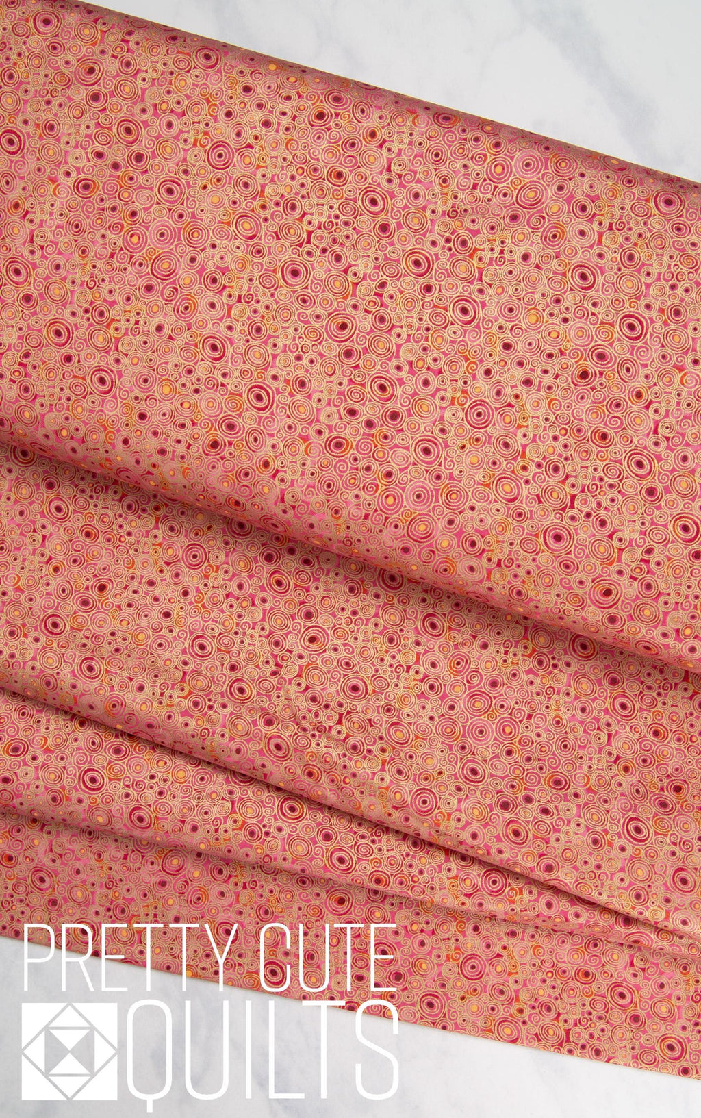 Golden by Makower UK with Andover Fabrics Scroll Red MU-158-R Metallic