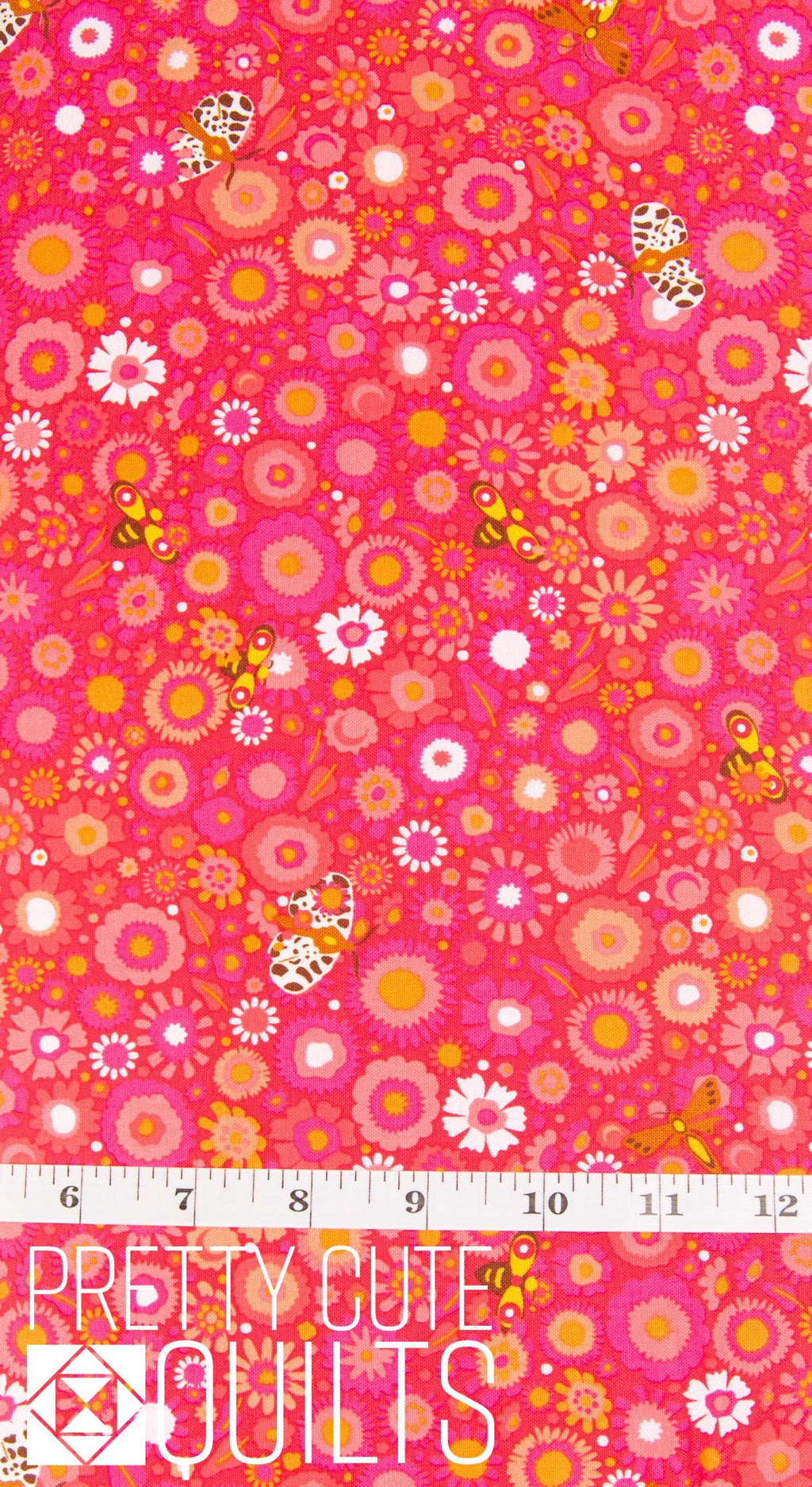 Camp Kitschy Lala Rield Cardinal A-1715-R by Alison Glass for Andover Fabrics