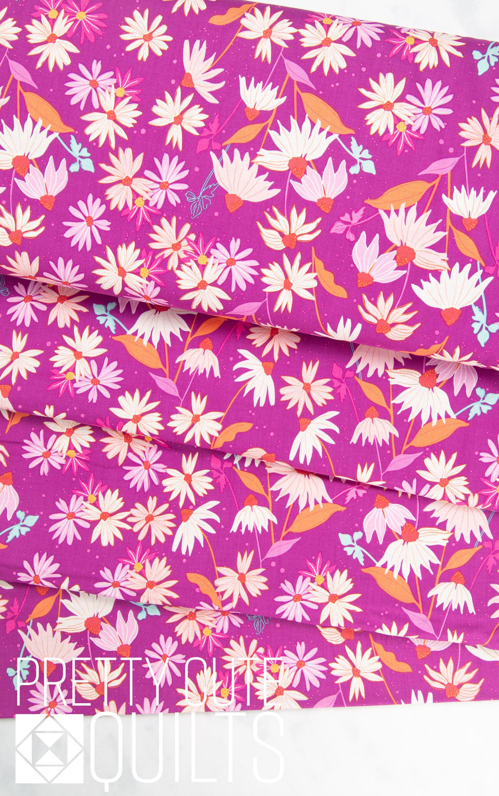 Petals and Stitches by Stephanie Organes Echinacea Fandango A-1566-P for Andover Fabrics