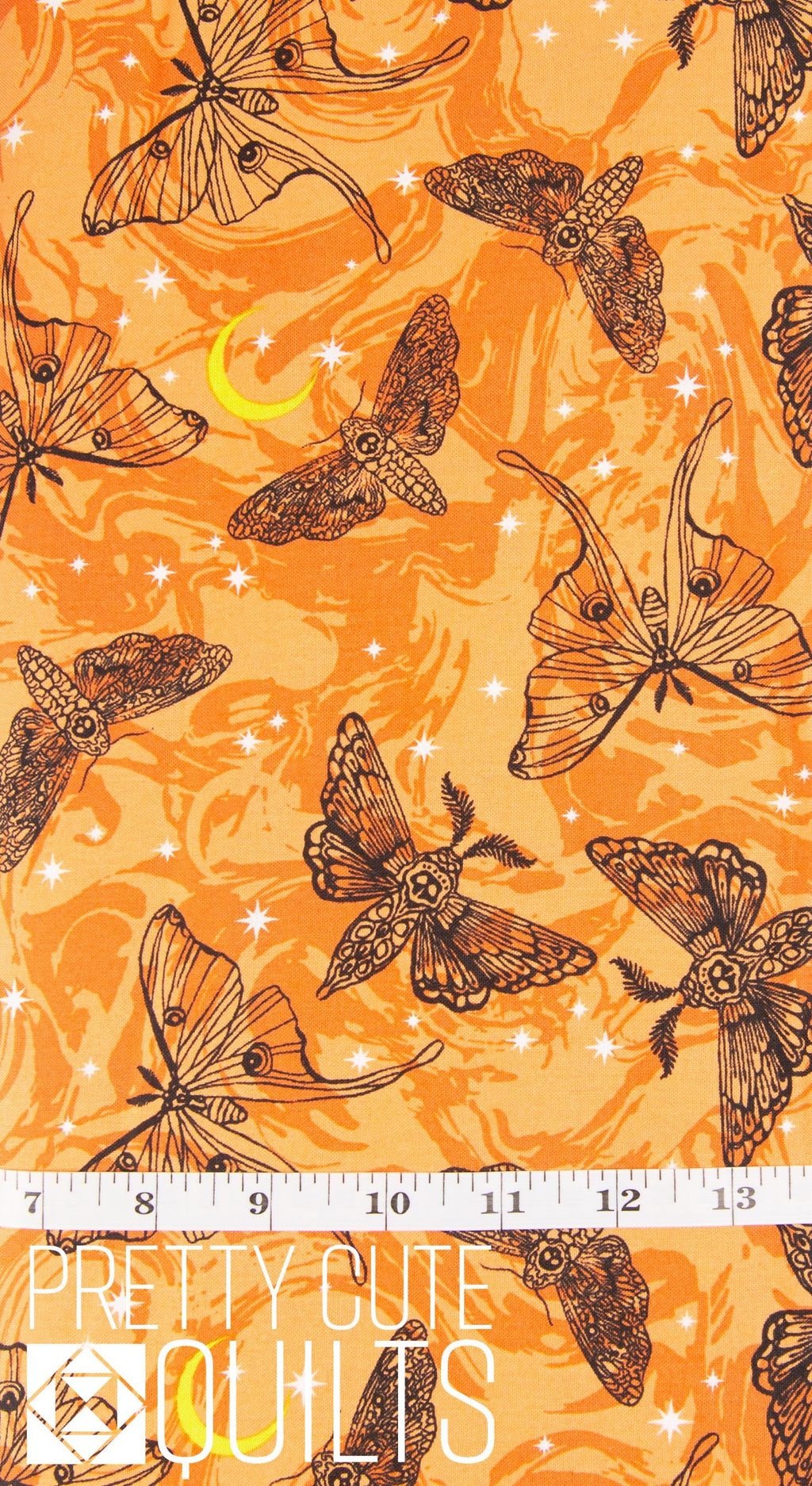 Phantasm by Libs Elliott Mystic Moths Flame A-1516-O for Andover Fabrics