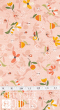 Light Pink Bugs & Flowers, Love Bugs by Janet Rae Nesbitt, 3573-22 for Henry Glass