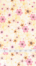 Peony Blossoms - Flowers & Gold Yellow, 34714-553 by Wilmington Prints