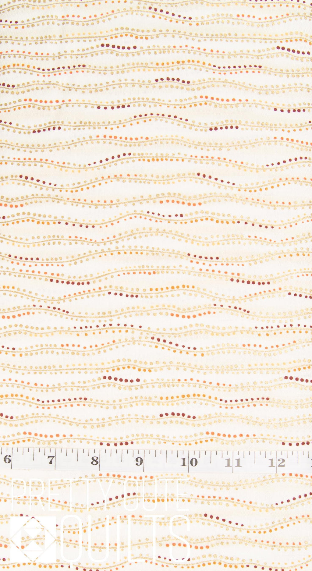 Golden by Makower UK with Andover Fabrics Stripe Cream MU-161-Q Metallic