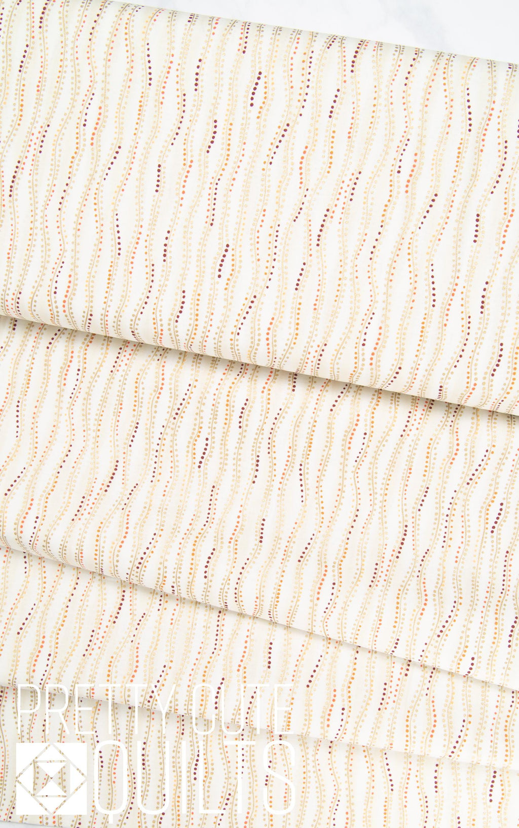 Golden by Makower UK with Andover Fabrics Stripe Cream MU-161-Q Metallic