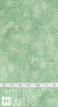 Golden by Makower UK with Andover Fabrics Engraved Green MU-157-G Metallic