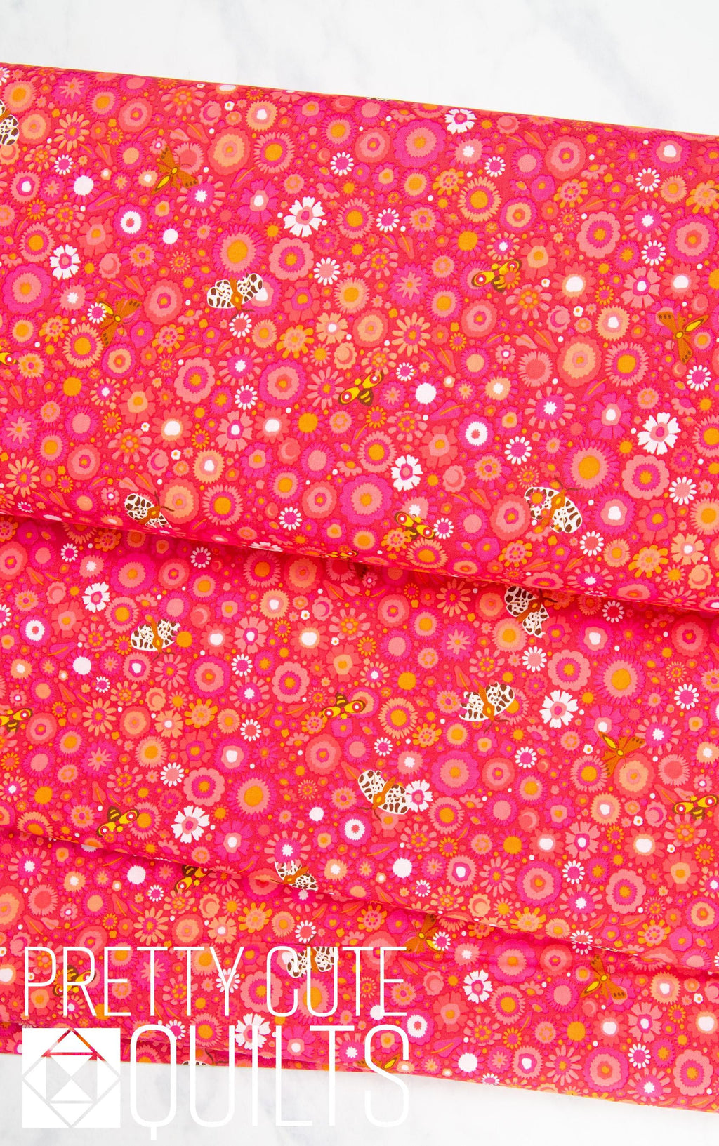 Camp Kitschy Lala Rield Cardinal A-1715-R by Alison Glass for Andover Fabrics
